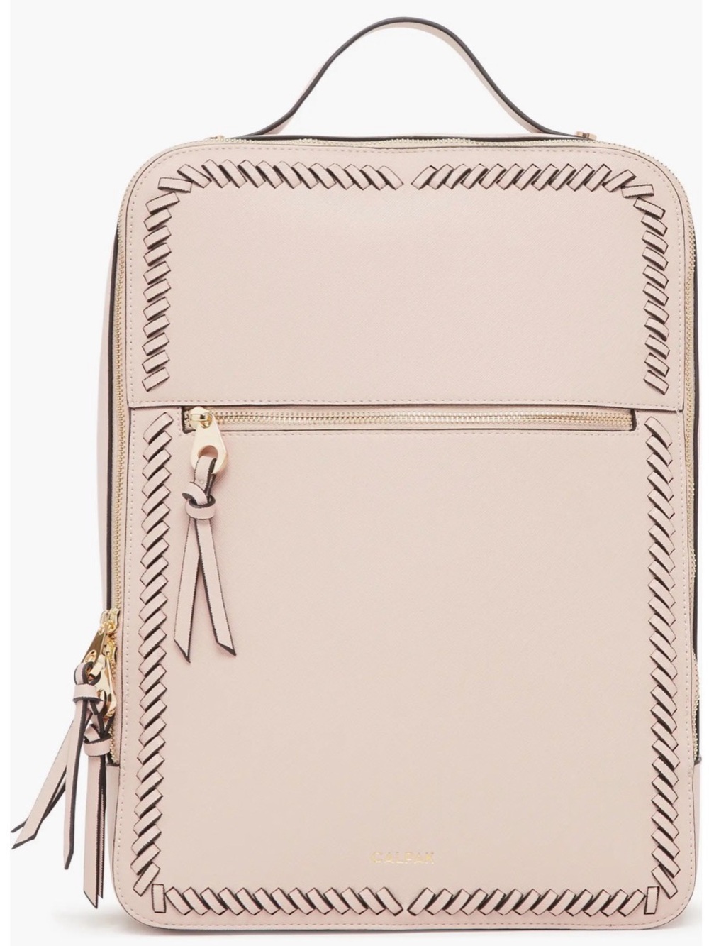 Calpak Beige Leather Backpack